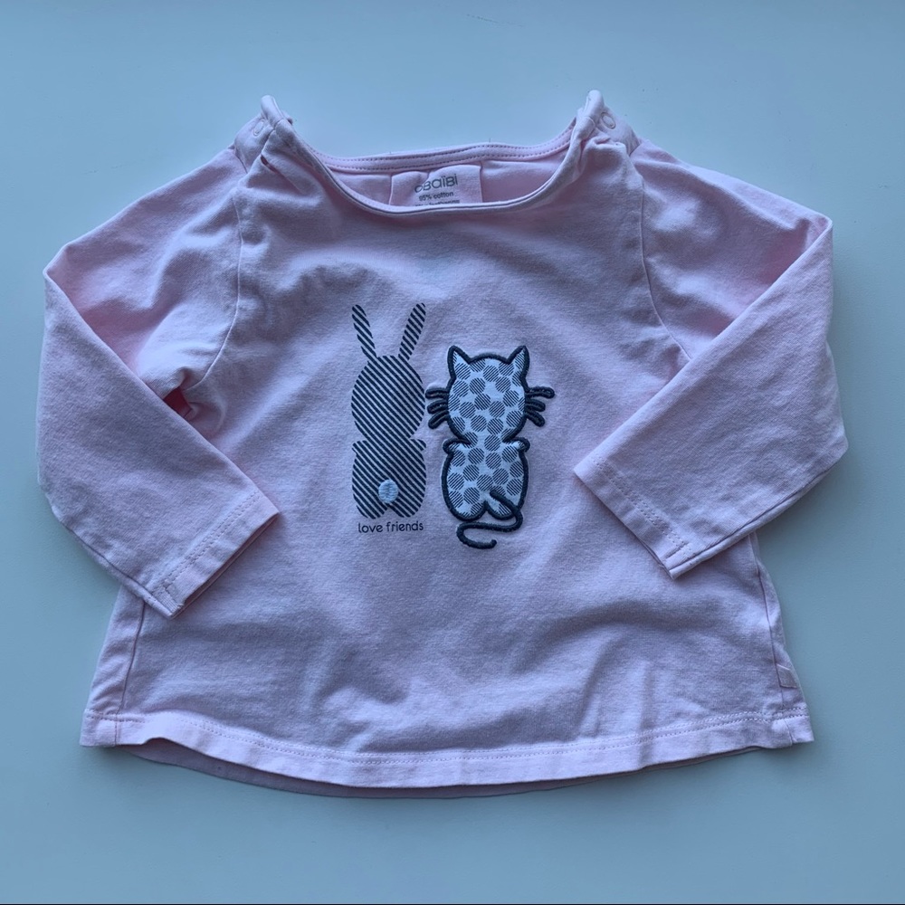 3/$10 OBAIBI Baby girl long sleeve shirt 6m